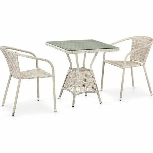 Комплект плетеной мебели Афина-мебель T706Y137C-W85 2Pcs Latte 36170₽