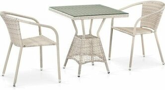 Комплект плетеной мебели Афина-мебель T706/Y137C-W85 2Pcs Latte