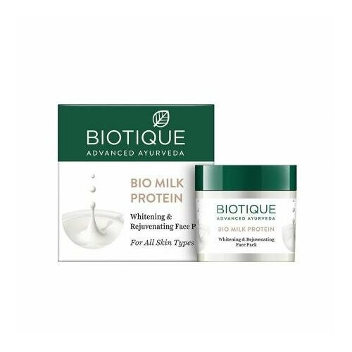 Biotique BIO MILK PROTEIN INSTANT GLOW FACE PACK Восстанавливающая маска для лица с молочным протеином 175г