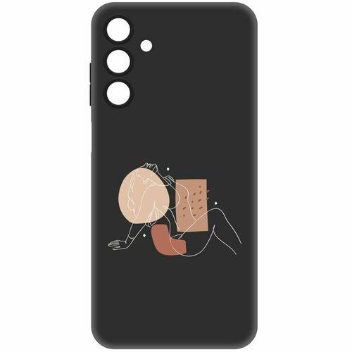 Чехол-накладка Krutoff Soft Case Чувственность для Samsung Galaxy A15 4G (A155) черный