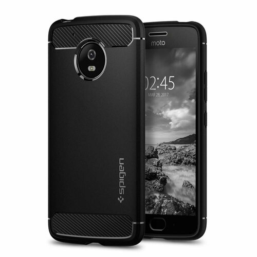 Прочный чехол SPIGEN для Moto G5 - Rugged Armor - Черный - SGP-M08CS21501