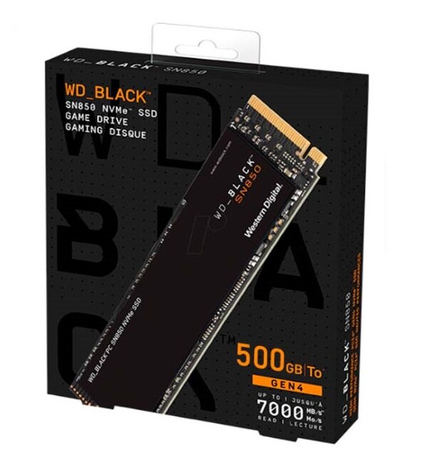 Твердотельный накопитель Western Digital WD Black SN850 NVMe 500 ГБ M.2 SN850 (WDS500G1X0E)