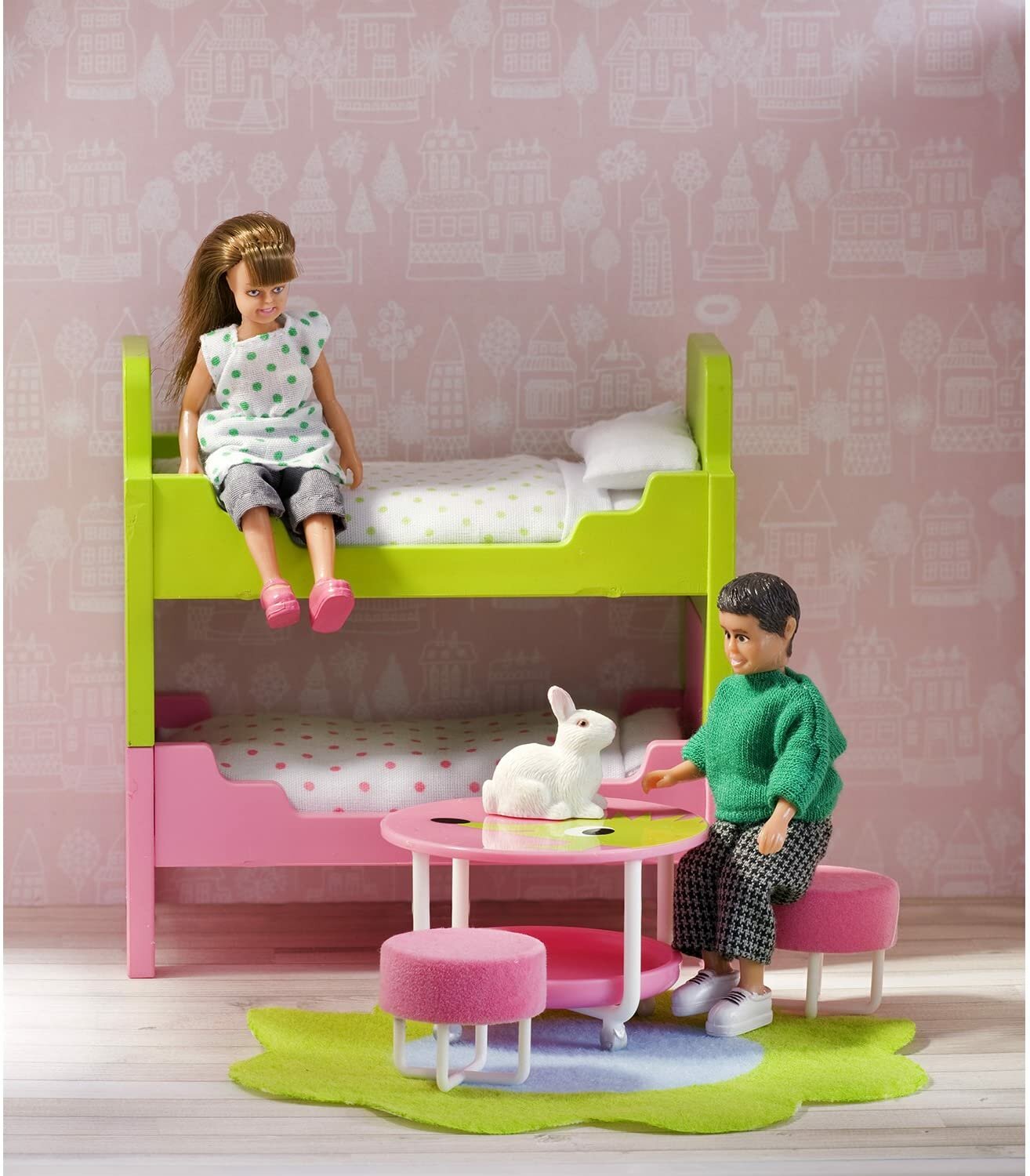 Мебель для домика Lundby Смоланд Детская с 2 кроватями - фото №6