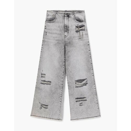 Джинсы Gloria Jeans, размер 9-10л/140 (34), серый джинсы 3pommes 22014 серый 9 10a