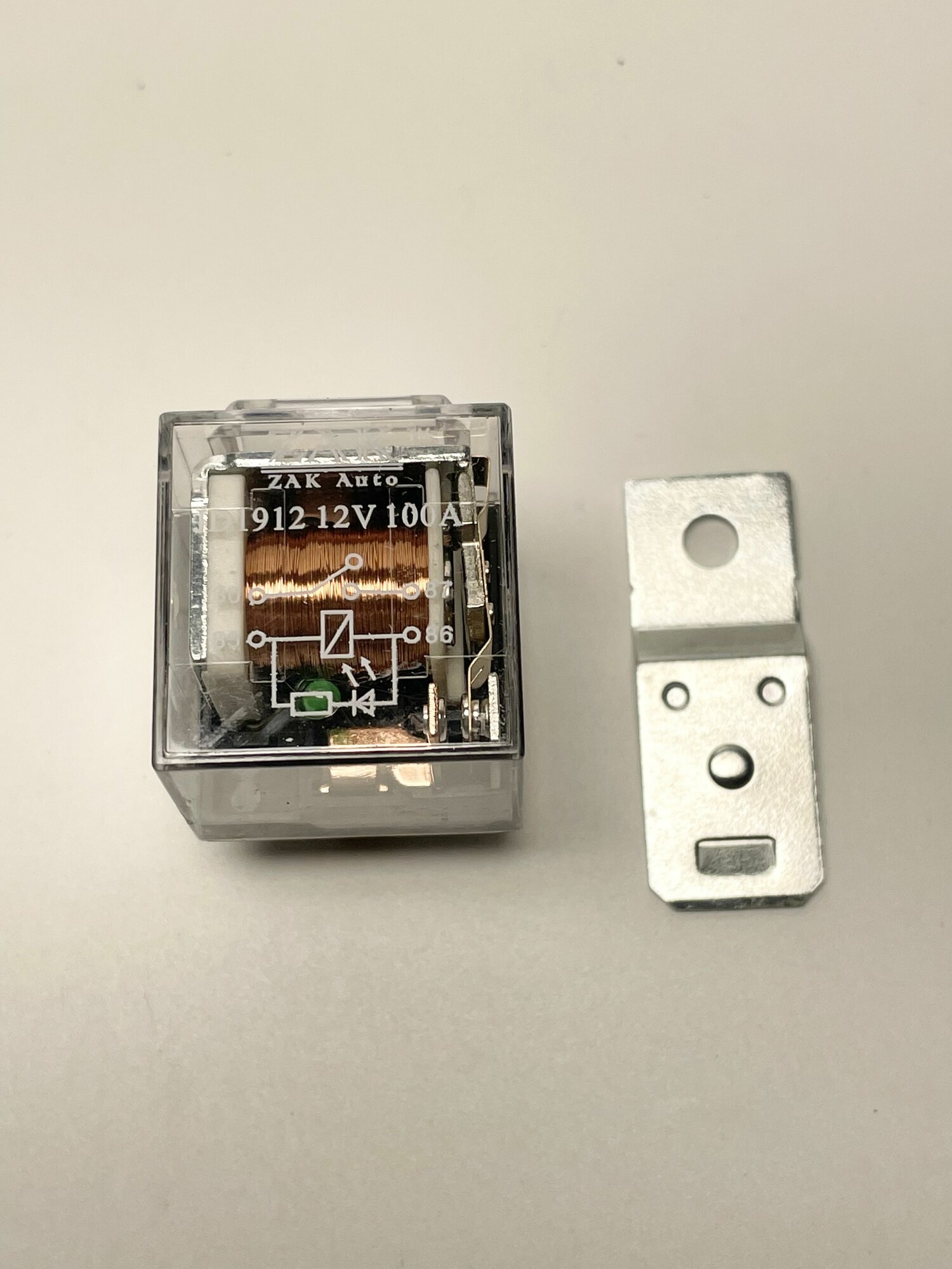 фото Реле силовое электромагнитное 100 А, 12 V 4-х контактное, 1 шт