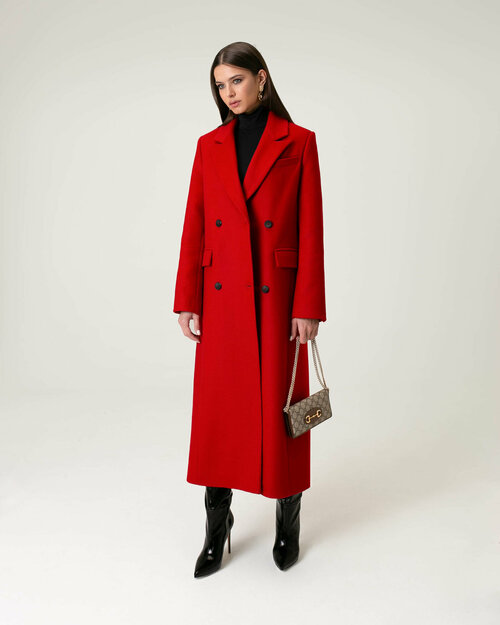 Пальто  BUBLIKAIM, размер S, красный, бордовый