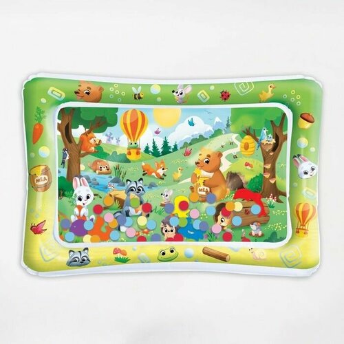 Развивающий водный коврик Веселые Зверята 80x50 см Крошка Я 1166₽