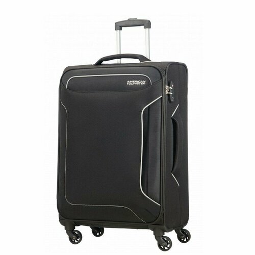 Чемодан American Tourister, 73 л, размер M, черный