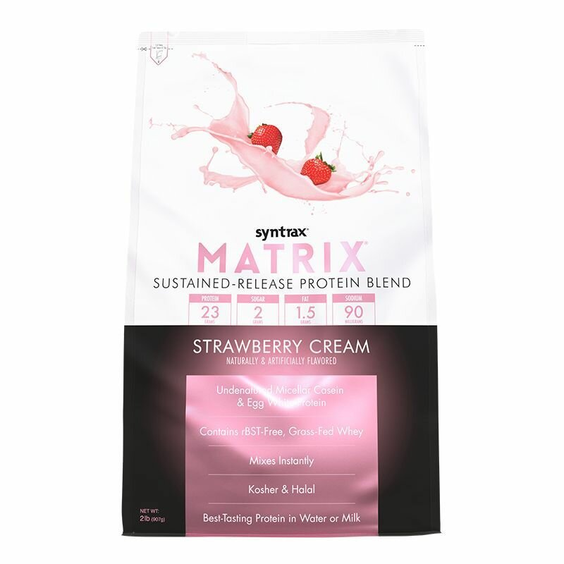 Протеин Syntrax Matrix 2.0 Strawberry Cream 908 гр