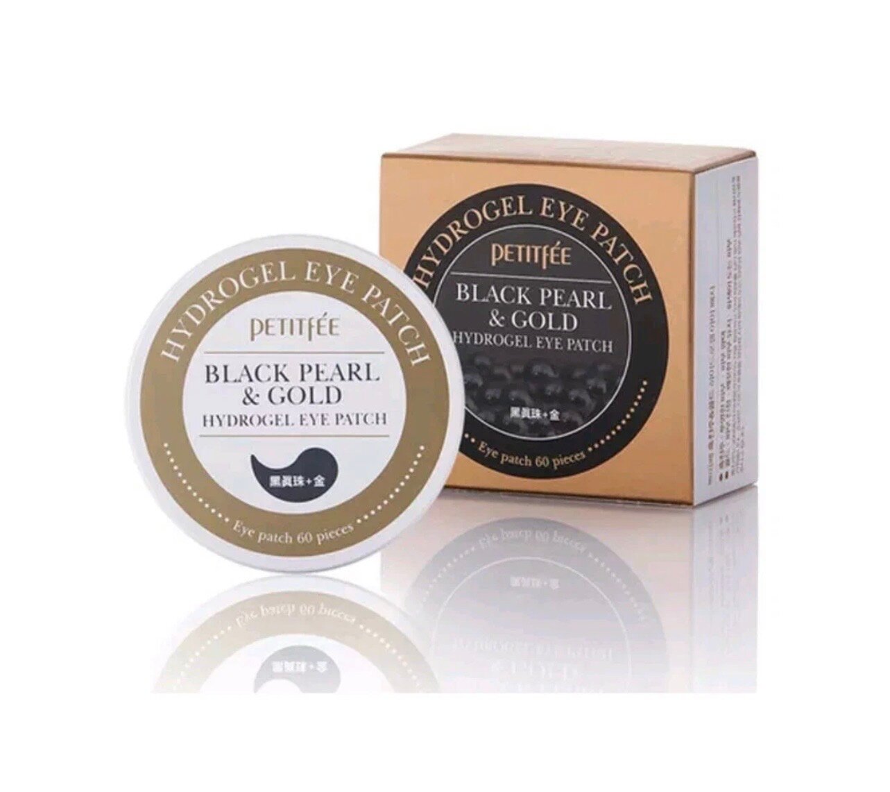 Petitfee Гидрогелевые патчи для глаз Black Pearl & Gold Hydrogel Eye Patch, 60 шт.