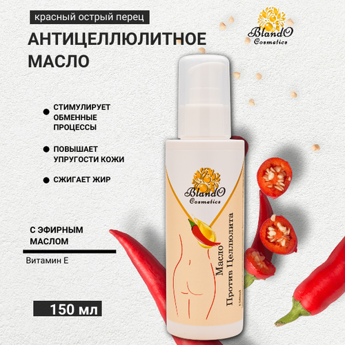 Масло для массажа Blando Cosmetics с красным перцем 150мл 380₽