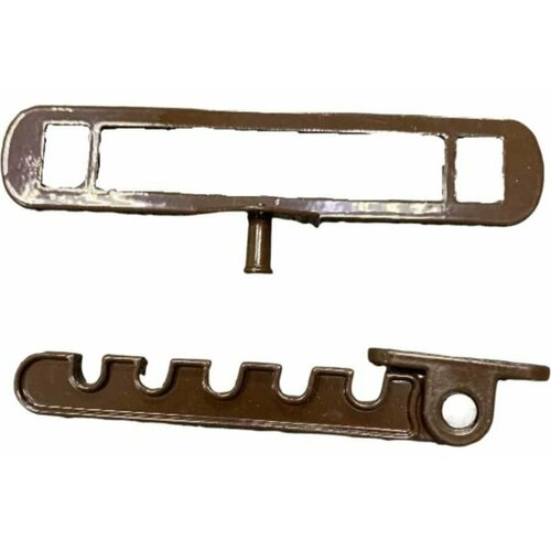Ограничитель открывания (гребенка) для алюминиевых окон, коричневый / 1 шт гребёнка для алюминиевых окон металл ограничитель открывания чёрная ral9005