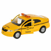 Машинка инерционная для мальчиков SKODA Rapid такси Технопарк