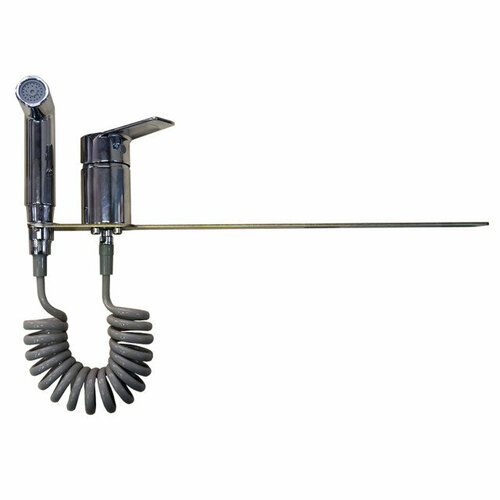 Cмеситель с гиг душем voda level крепеж на унитаз латунь хром 13120₽