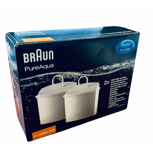 Фильтр для воды для кофемашины Braun - PURE AQUA BRSC006 AX13210006 - комплект 2 штуки 3600₽