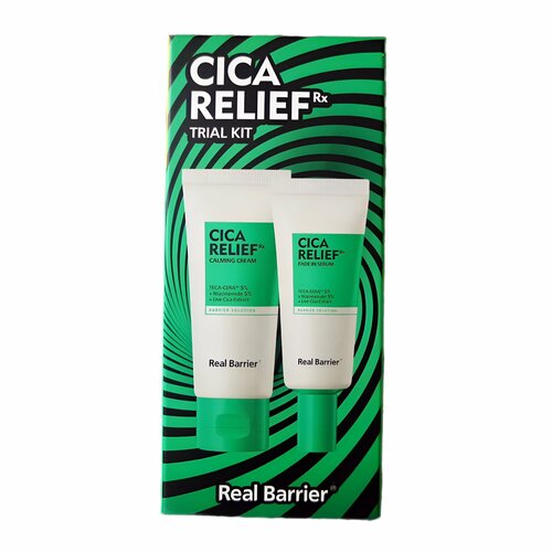 Real Barrier Cica Relief Trial Kit Набор миниатюр с центеллой: сыворотка + крем 20 мл + 30 мл