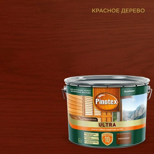 Тиксотропный антисептик Pinotex ULTRA NW pinotex ultra nw антисептик тиксотропный уф защита база под колеровку 2 5л 5803609