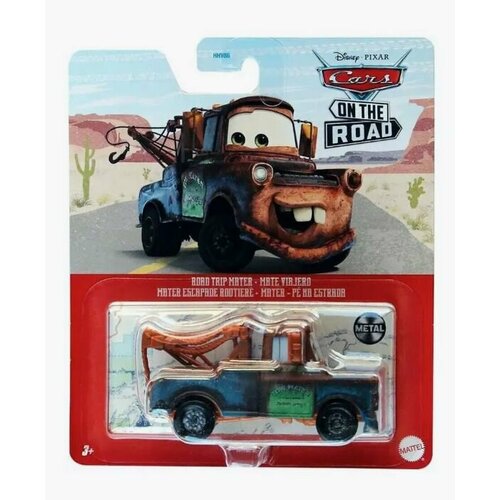 машинки из металлического сплава disney pixar тачки 3 2 дюйма 1 55 Машинка Cars Герои мультфильмов коллекционная Road Trip Mater HHV17