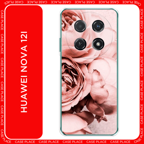 Силиконовый чехол на Huawei Nova 12i / Хуавей Нова 12i Пыльно-розовые пионы силиконовый чехол на huawei nova 2 хуавей нова 2 пыльно розовые пионы