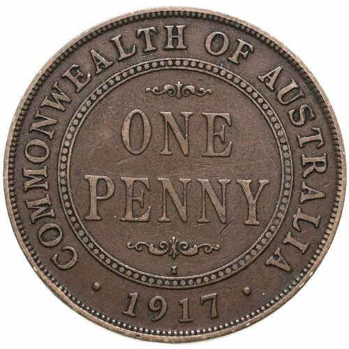Австралия 1 пенни (penny) 1917 монета 3 пенсо австралия 1960