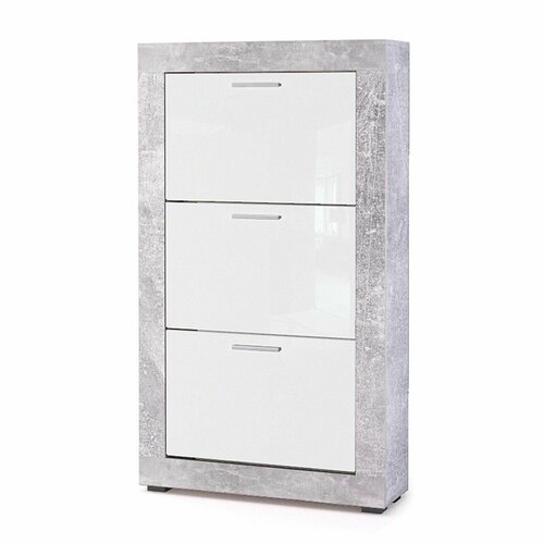 Тумба для обуви MONTANA O-3 Atelier/белый глянец