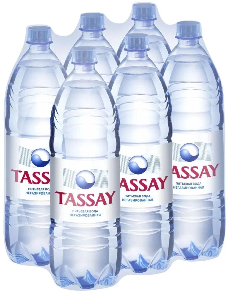 Вода питьевая TASSAY (Тассай), негазированная, 1.5 л х 6 шт, ПЭТ
