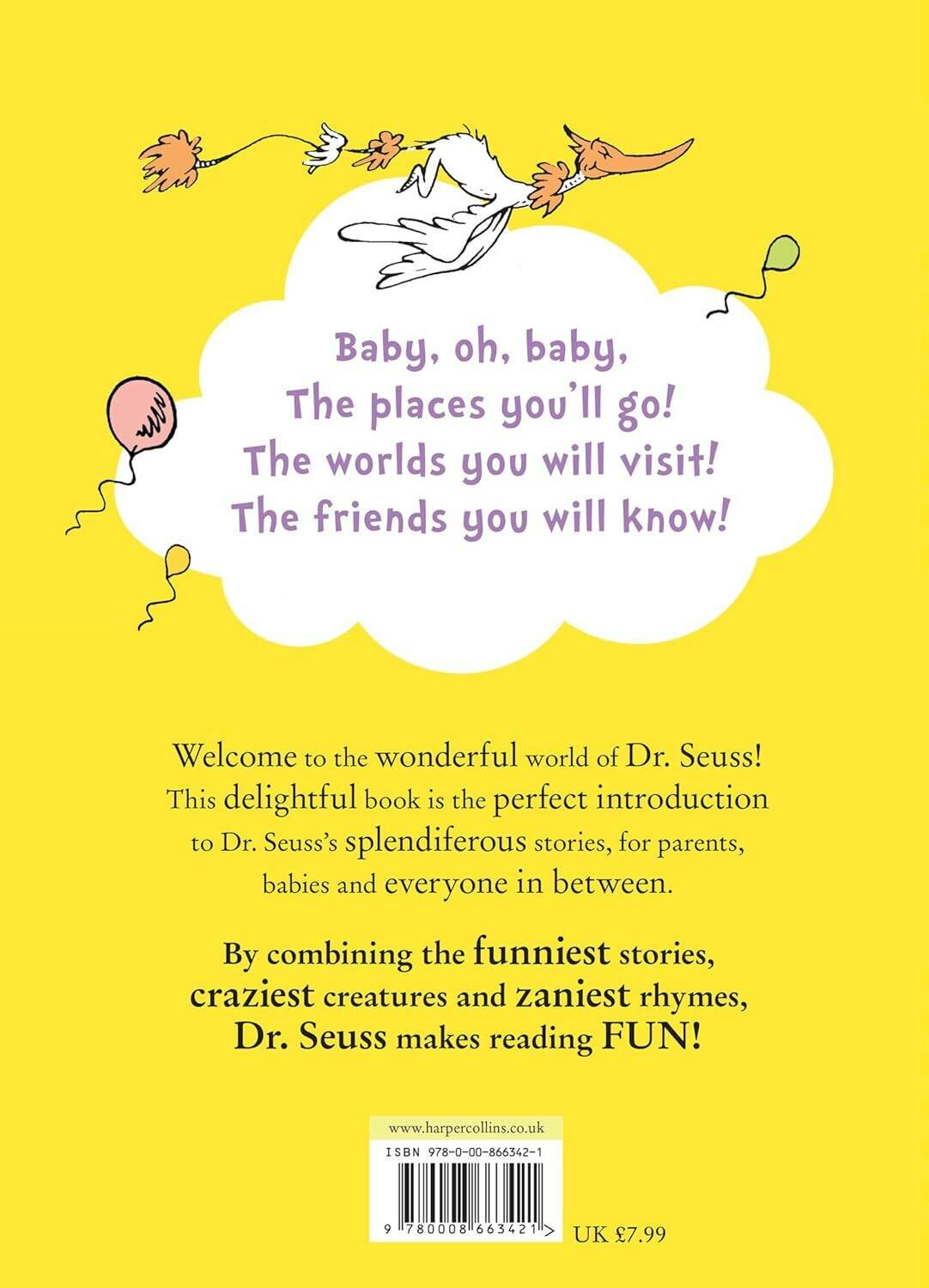 Dr. Seuss. Oh, baby the places you'll go! (Dr. Seuss ) Это только начало (Доктор Сьюз) /Книги на английском языке - фото №2