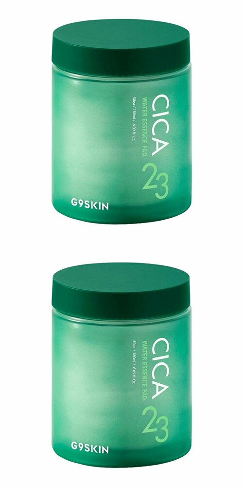 G9SKIN Пэды для лица Cica 23 Water Essence Pad, очищающие, с центеллой азиатской, 2 шт.