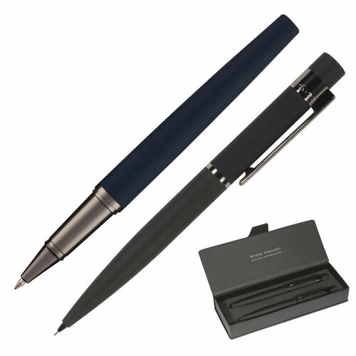 Набор VERONA: ручка роллер 0,7мм син+каранд мех 0,7мм корп черн 20-0343/0349