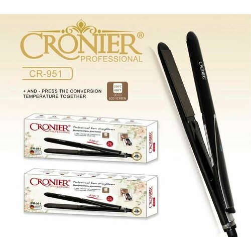 Мощный выпрямитель с удлиненными пластинами для любой длины Черный 360000₽