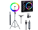 Кольцевая лампа 33 см RGB + штатив 2 м + держатель для телефона "...