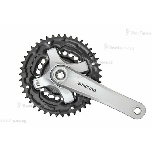 Система шатунов Shimano TY501, 175 мм, Кв, 42/34/24, без защ, с болтами, б/уп Серебристый система shimano ty501 175мм кв 42 34 24 без защ с болтами черн б уп