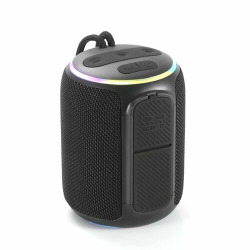 Колонка Perfeo Cask 6W Black PF_D0344 perfeo bluetooth колонка fusion led fm tws mp3 usb aux 25вт черная