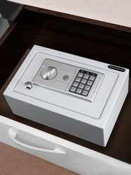 Сейф для денег SAFEBURG SB-200 Slim WHITE, сейф для документов с электронным кодовым замком, для дома/офиса