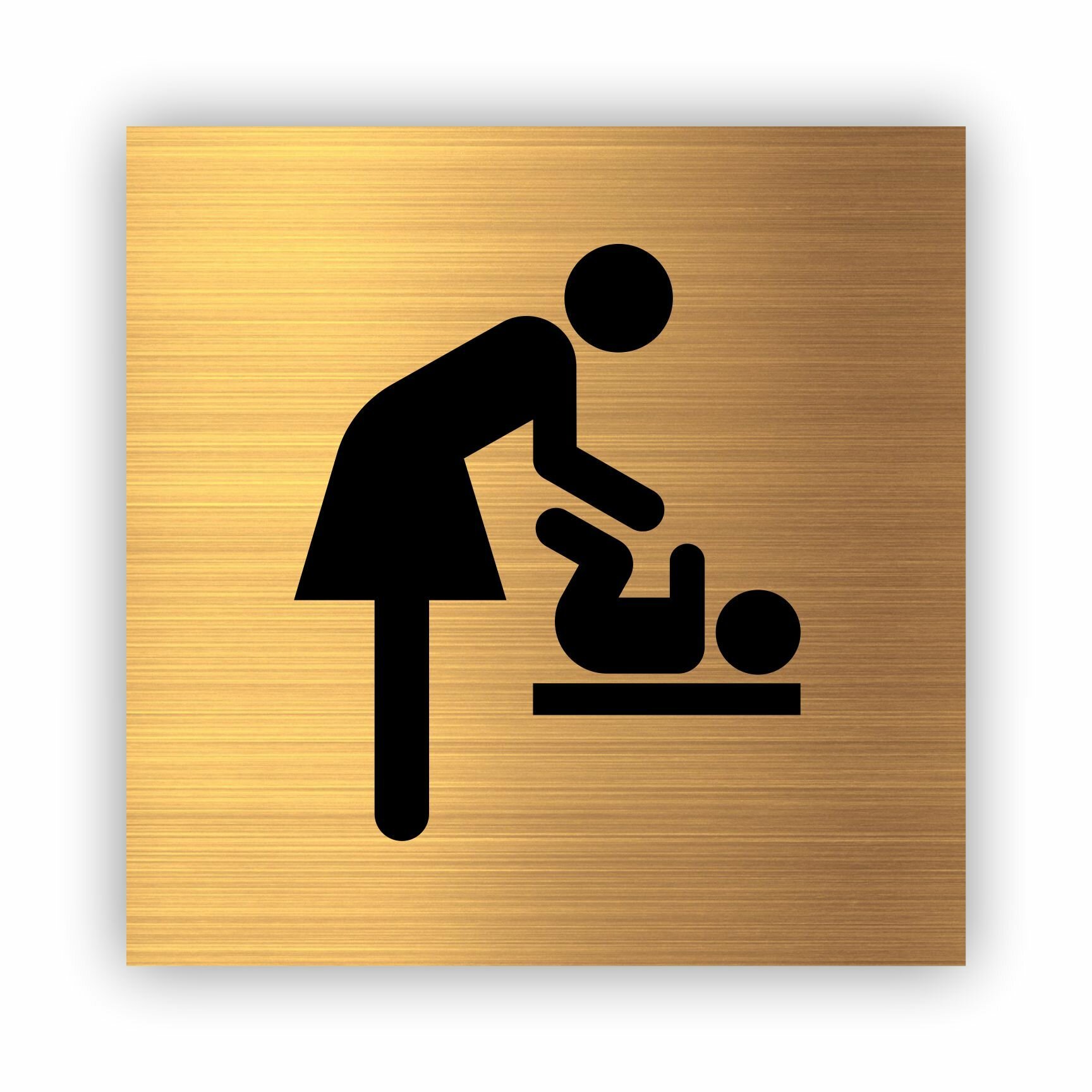 Комната матери и ребенка табличка Point 112*112*1,5 мм. Золото