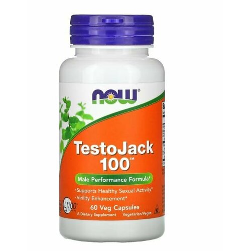 Now Foods TestoJack 100, 60 капсул now foods testojack 200 60 вегетарианских капсул