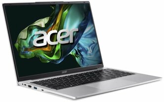 Ноутбук Acer Aspire Lite AL14, 14", IPS, Intel Processor N100 2.1ГГц, 4-ядерный, 8ГБ DDR5, 256ГБ SSD, Intel UHD Graphics, Windows 11, серебристый