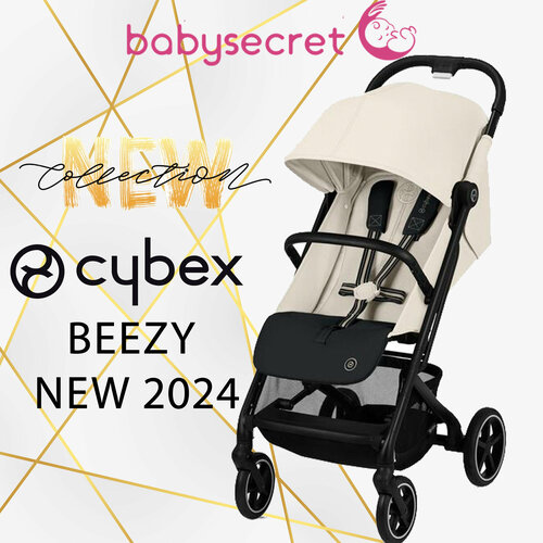 Прогулочная коляска Cybex Beezy canvas white NEW 2024
