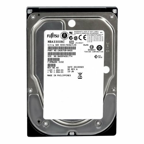 Жесткий диск Fujitsu CA06708-B400 300Gb U320SCSI 3.5" HDD