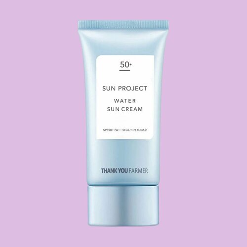 Сверхлегкий увлажняющий солнцезащитный крем для лица и тела THANK YOU FARMER SUN PROJECT Water Sun Cream 50+ SPF 50ml