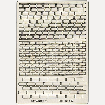 Изображение товара Mr.Painter CHI-10-DY91 Чипборд 11.5 х 16.5 см 023 Кирпичики декоративный элемент скрапбукинга