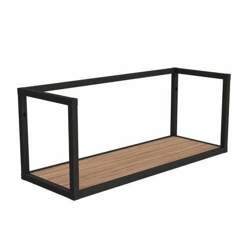 Полка открытая Черный муар Дуб табачный 2222₽