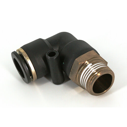 TPL08-04 B&B Pneumatics - Штуцер угловой с нар. резьбой цанговый R1/2-8 мм
