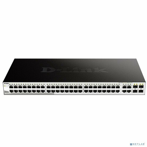 D-Link SMB Сетевое оборудование D-Link DGS-1210-52FL2A Управляемый L2 коммутатор с 48 портами 101001000Base-T и 4 комбо-портами 1001000Base-TSFP 47217₽