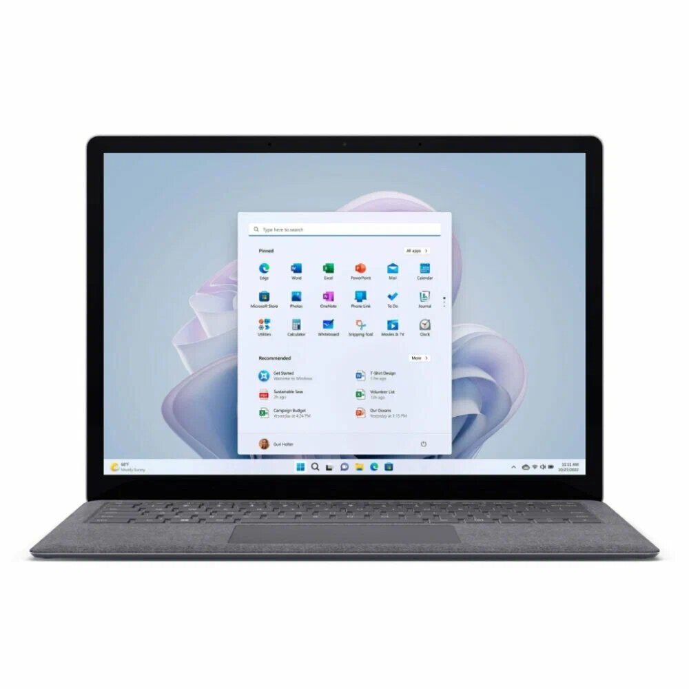 Ноутбук Microsoft Surface Laptop 5 13.5" (Intel Core i5 16GB 256GB) Platinum (Alcantara)