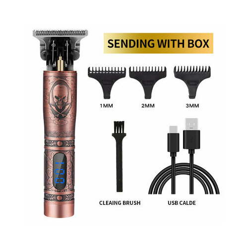 Электрическая машинка для стрижки с ЖК-дисплеем цвет медный универсальная 99600₽