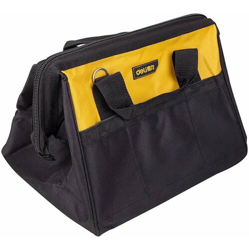 Сумка-саквояж для инструментов Deli DL-P2 350 x 280 x 290мм 14 карманов плечевой ремень ткань Оксфорд 600D 2179₽