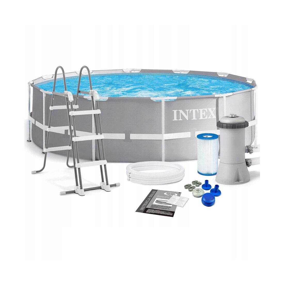 Бассейн каркасный круглый PRISM FRAMETM, 366х76см, фильтр-насос, 26712NP Intex - фото №13