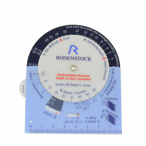 Таблица Rodenstock для расчёта глубины резкости 700₽