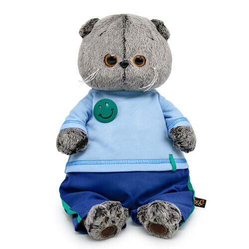 Игрушка мягкая BASIK Басик в лонгсливе со смайликом 19см